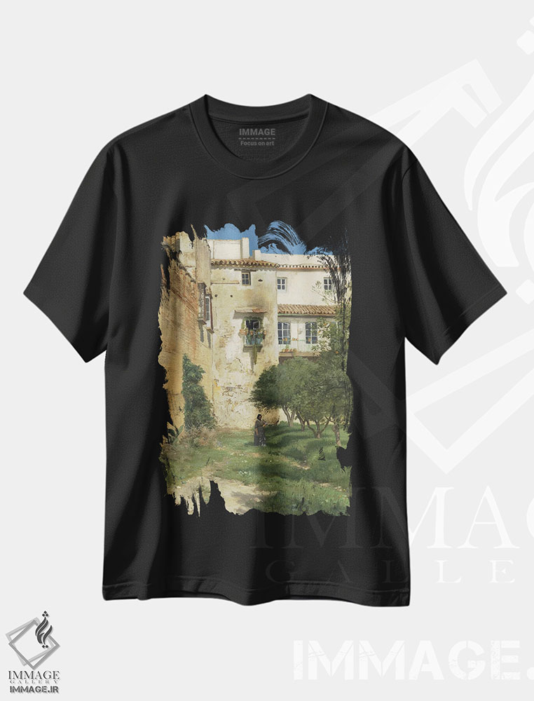 تیشرت طرح دار از سویل، اسپانیا، ۱۸۸۲، هنر فاخر کلاسیک اثر کریستین اریکسن اسکریدسویک | immage.ir