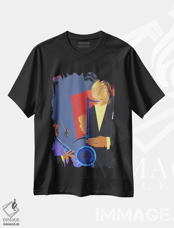 تیشرت طرح دار جاز تند، ۲۰۰۷، هنر فاخر کلاسیک اثر کاریا موچره را | immage.ir