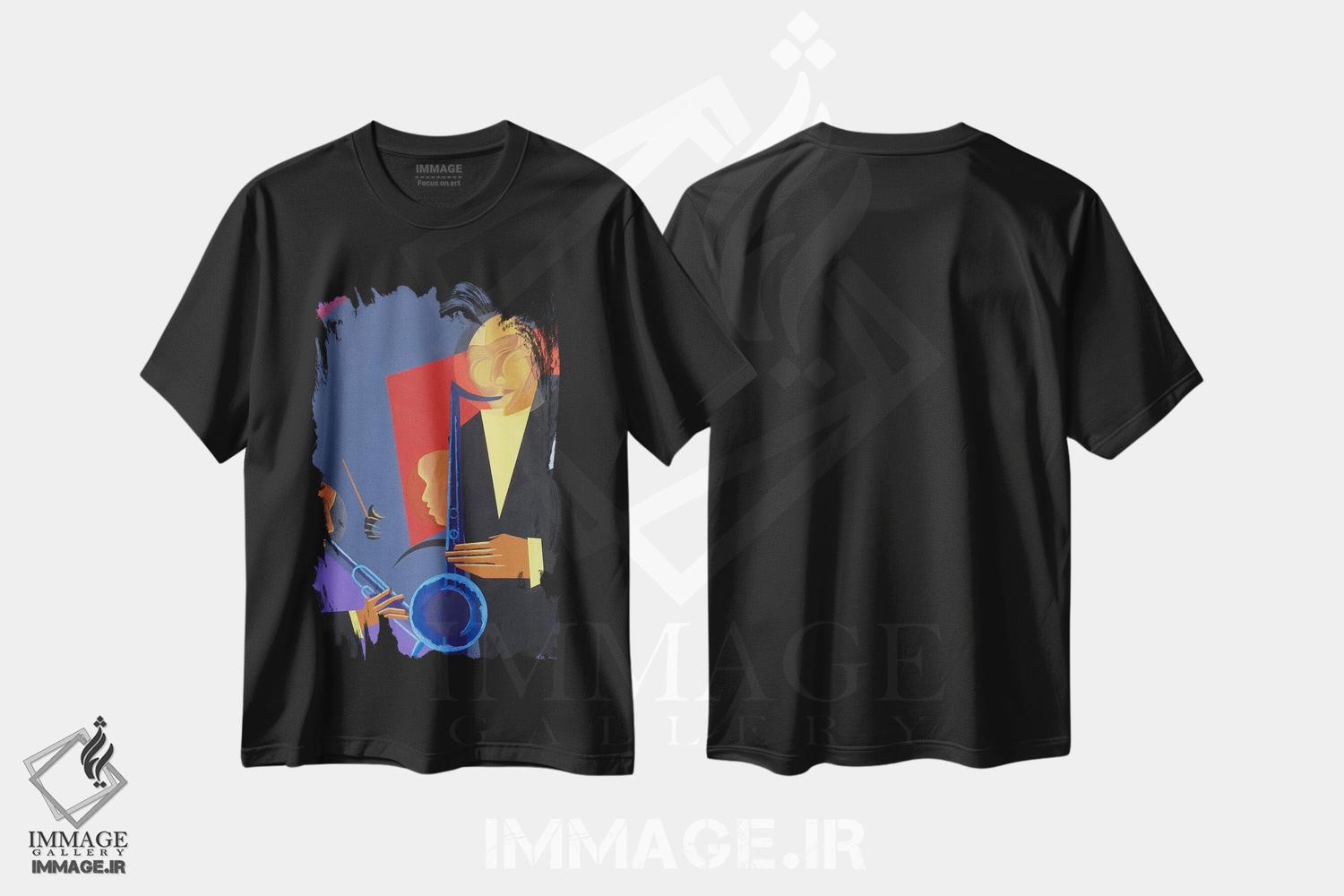تیشرت طرح دار جاز تند، ۲۰۰۷، هنر فاخر کلاسیک اثر کاریا موچره را | immage.ir