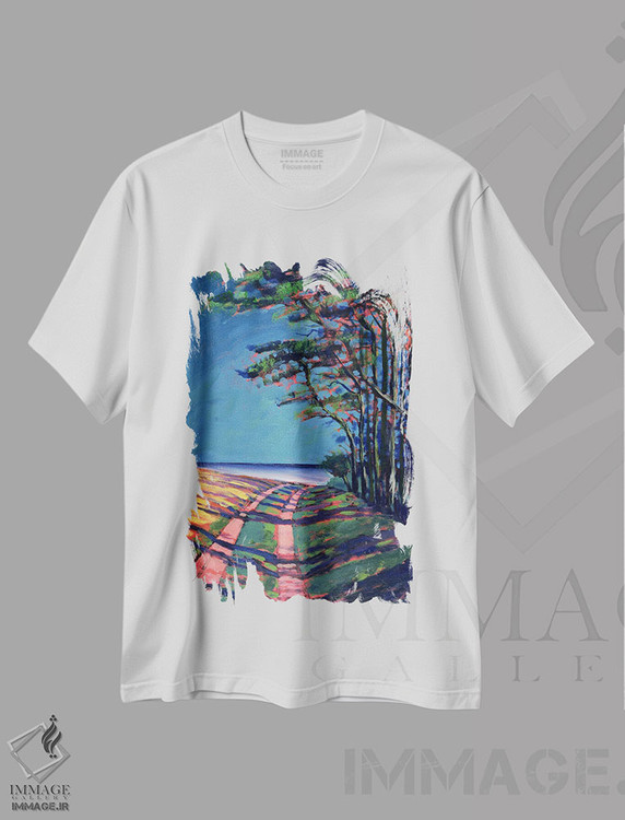 تیشرت طرح دار دوون، هنر فاخر کلاسیک اثر پل پوویس | فروشگاه ایماژ