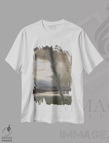 تیشرت طرح دار آب باد در خلیج ناپل، ۱۸۳۳، هنر فاخر کلاسیک اثر توماس فرنلی | فروشگاه ایماژ