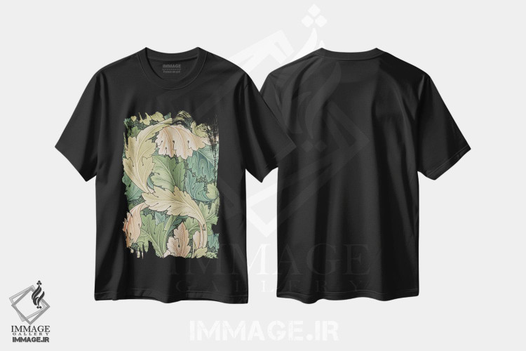 تیشرت طرح دار کاغذدیواری آکانتوس، ۱۸۷۵، تزئینی اثر ویلیام موریس | immage.ir