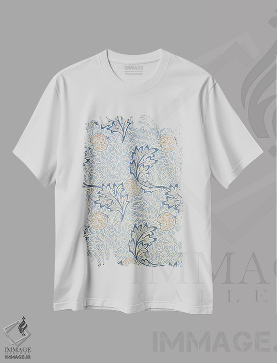 تیشرت طرح دار طرح سیب، تزئینی اثر ویلیام موریس | immage.ir