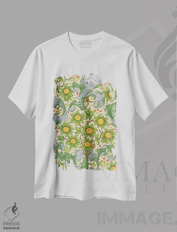 تیشرت طرح دار باغ میوه، ۱۸۹۹، تزئینی اثر ویلیام موریس | فروشگاه ایماژ