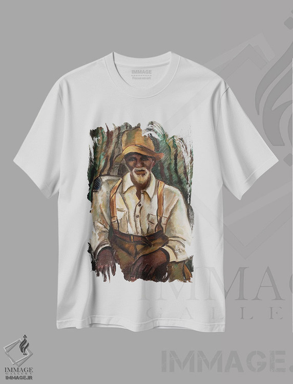 تیشرت طرح دار عمو جو، هنر فاخر اثر مالوین گری جانسون | فروشگاه ایماژ