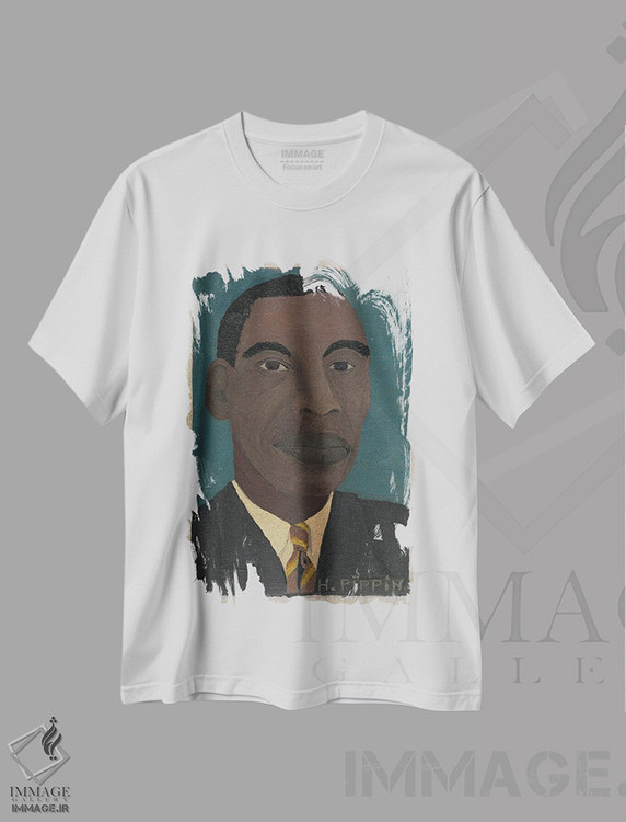 تیشرت طرح دار خودنگاره دوم، هنر فاخر اثر هوریس پیپین | immage.ir