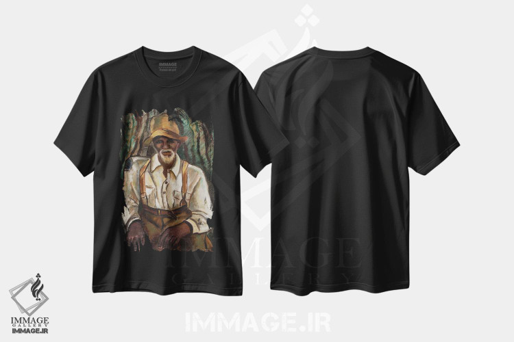 تیشرت طرح دار عمو جو، هنر فاخر اثر مالوین گری جانسون | immage.ir