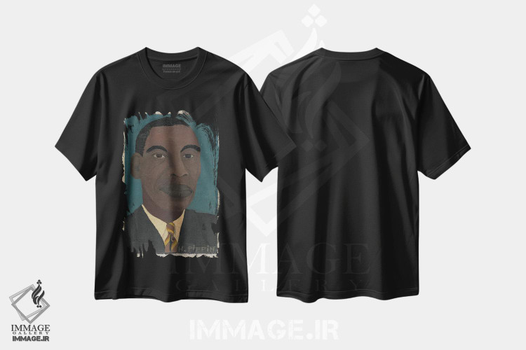 تیشرت طرح دار خودنگاره دوم، هنر فاخر اثر هوریس پیپین | فروشگاه ایماژ