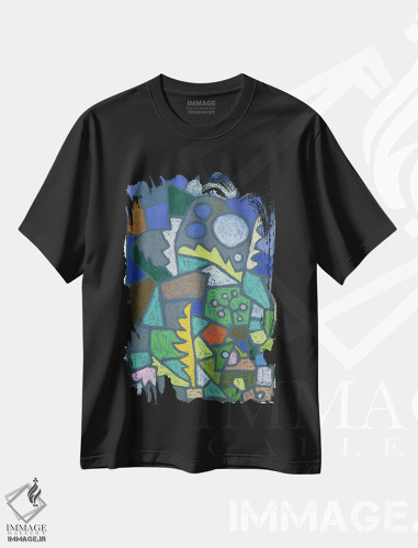 تیشرت طرح دار باغ گل، ۱۹۳۲، هنر فاخر کلاسیک اثر پل کله | فروشگاه ایماژ