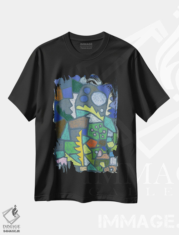 تیشرت طرح دار باغ گل، ۱۹۳۲، هنر فاخر کلاسیک اثر پل کله | فروشگاه ایماژ