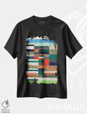 تیشرت طرح دار ارتفاع سنجی اختصاصی خطوط راه راه، آبستره اثر پل کله | فروشگاه ایماژ