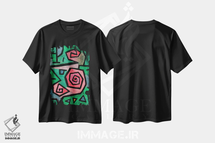 تیشرت طرح دار رزهای قهرمانانه، ۱۹۳۸، هنر فاخر کلاسیک اثر پل کله | immage.ir