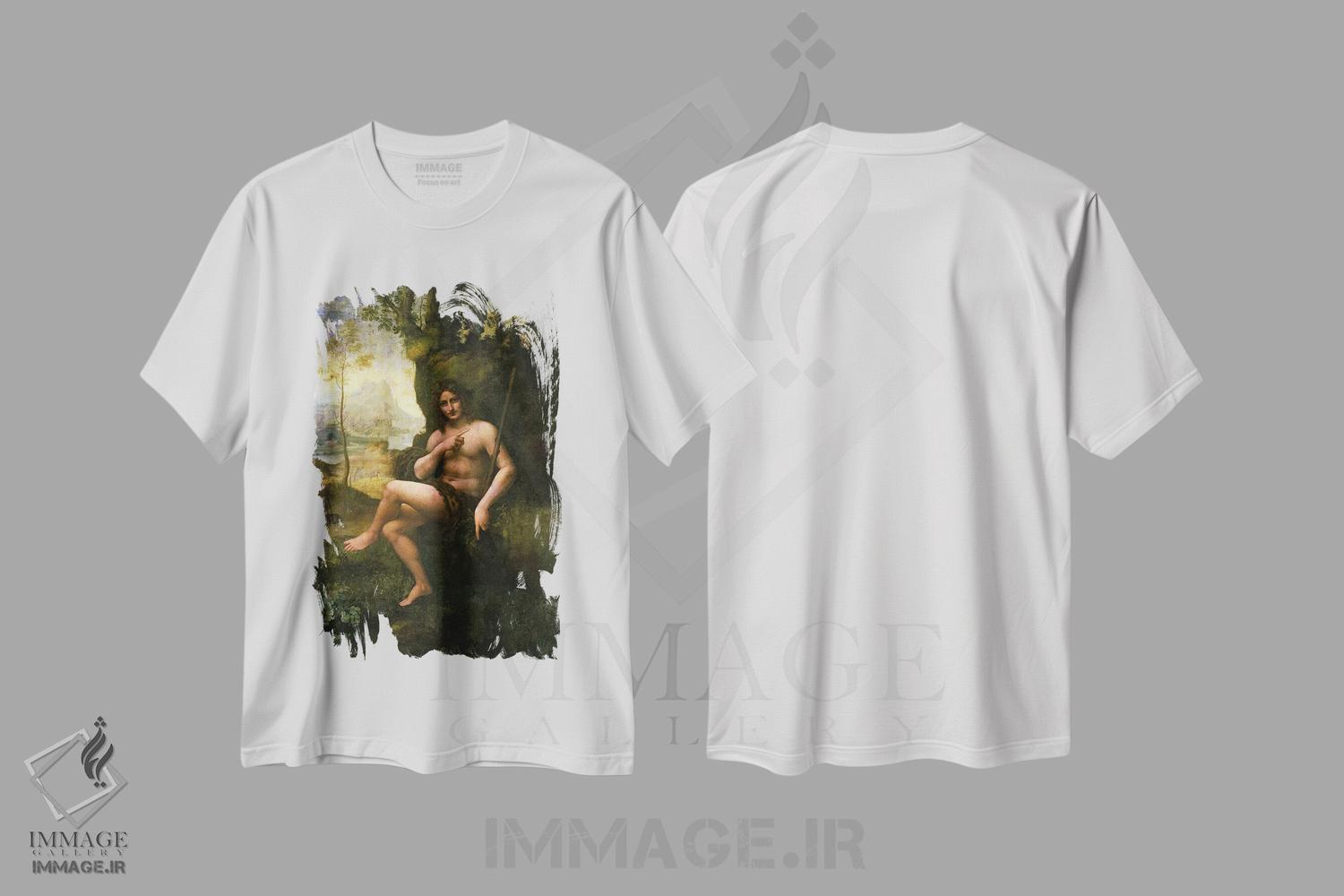 تیشرت طرح دار باکوس، حدود ۱۶۹۵، هنر فاخر کلاسیک اثر لئوناردو داوینچی | فروشگاه ایماژ