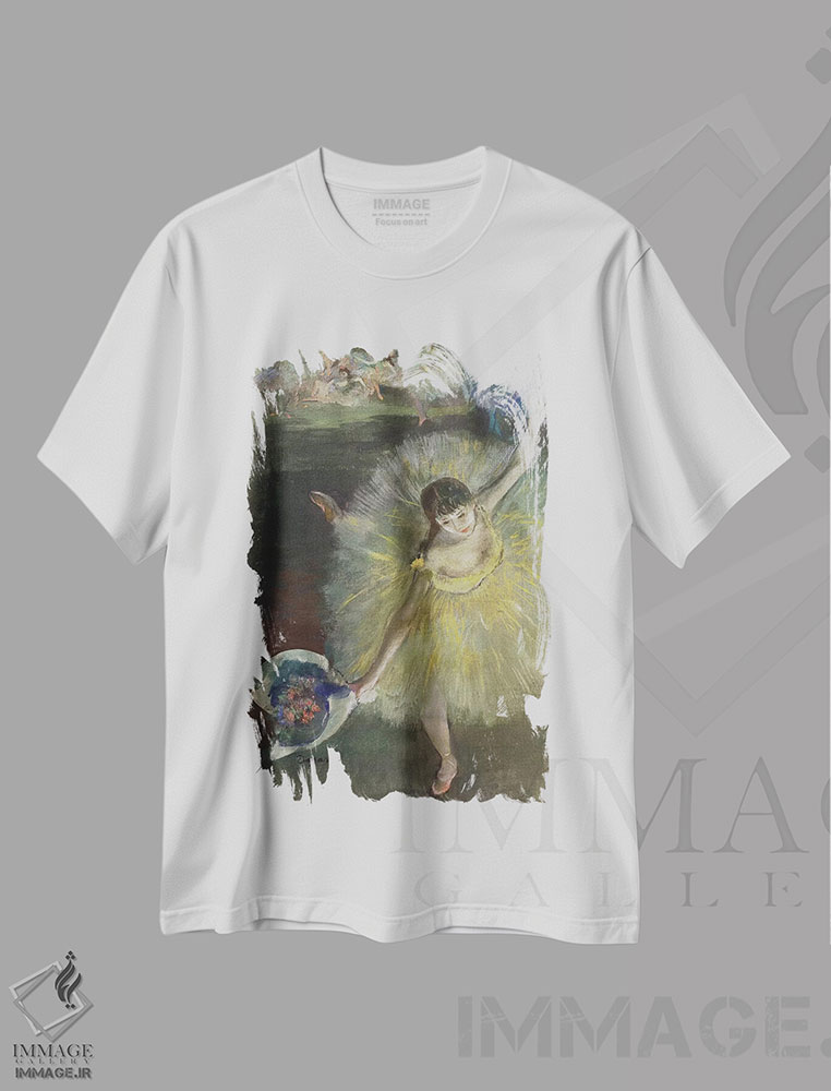 تیشرت طرح دار پایان یک عربسک، ۱۸۷۷، هنر فاخر کلاسیک اثر ادگار دگا | immage.ir