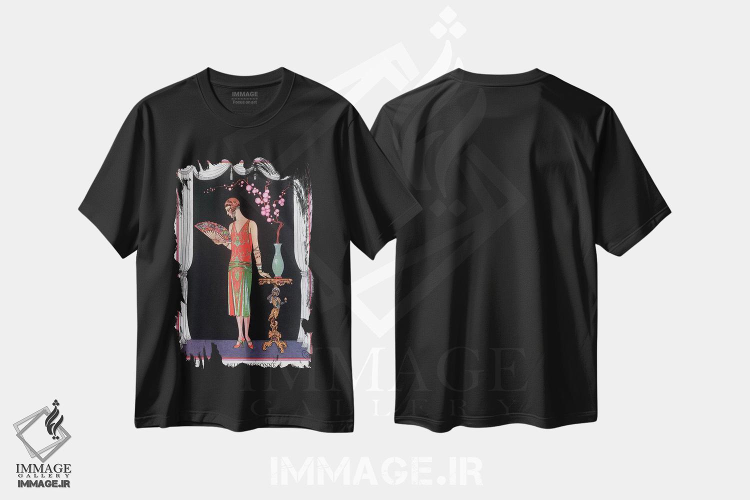 تیشرت طرح دار آثار جورج باربیه - immage.ir