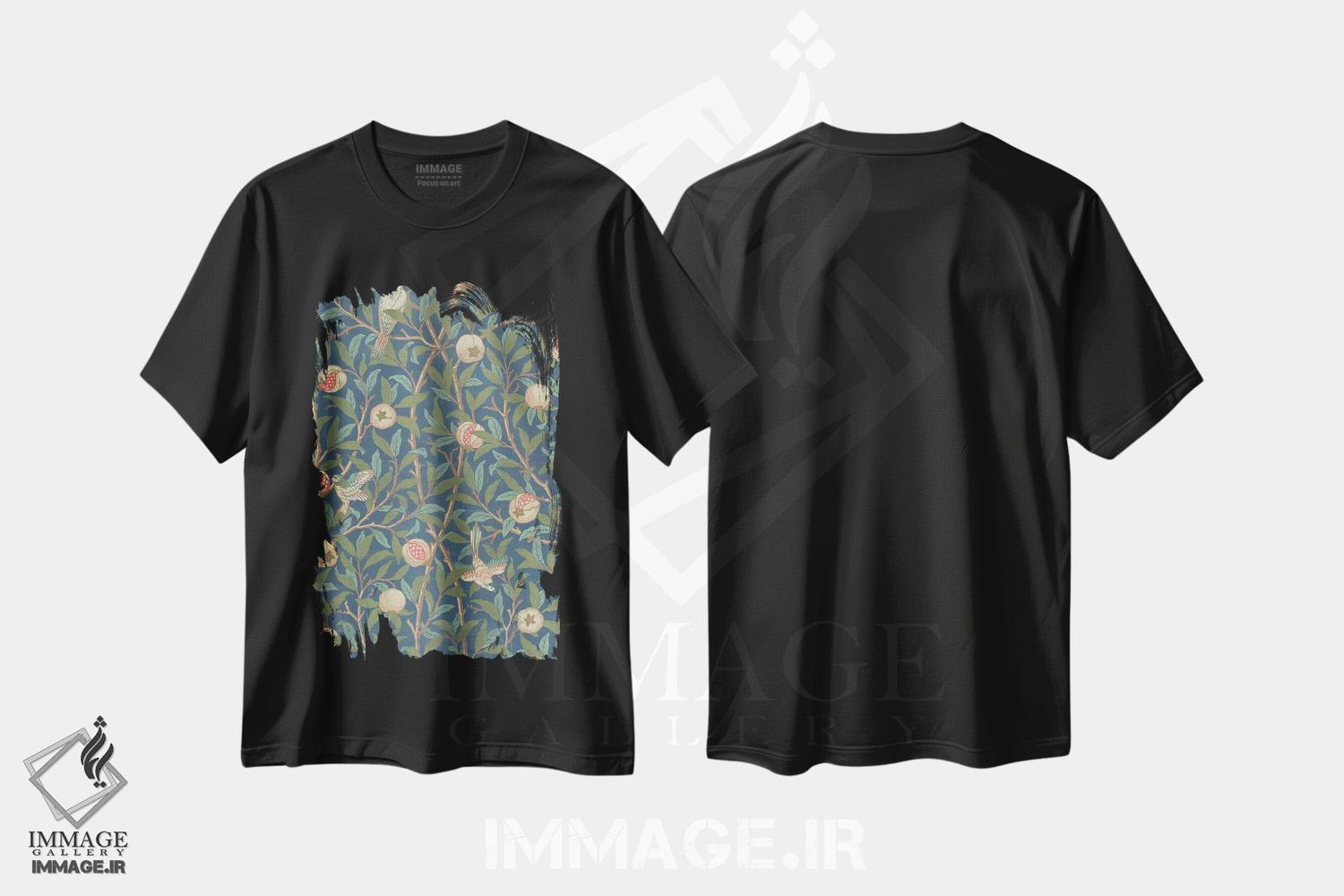 تیشرت طرح دار آثار ویلیام موریس - immage.ir