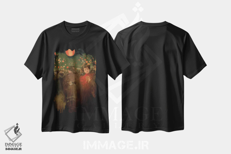 تیشرت طرح دار مهمانی در فضای باز، حدود ۱۹۰۱-۰۲، هنر فاخر کلاسیک اثر رامون کاساس ای کاربو | immage.ir