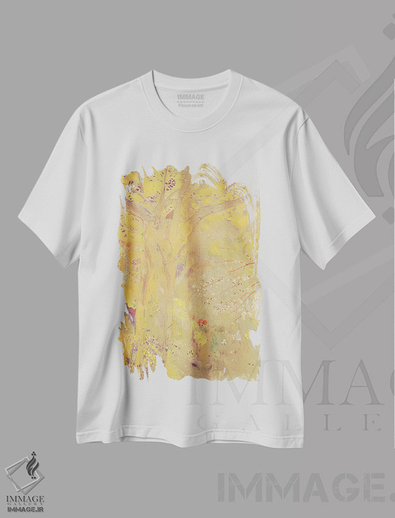 تیشرت طرح دار درخت زرد، هنر فاخر کلاسیک اثر اودیلو ردون | فروشگاه ایماژ