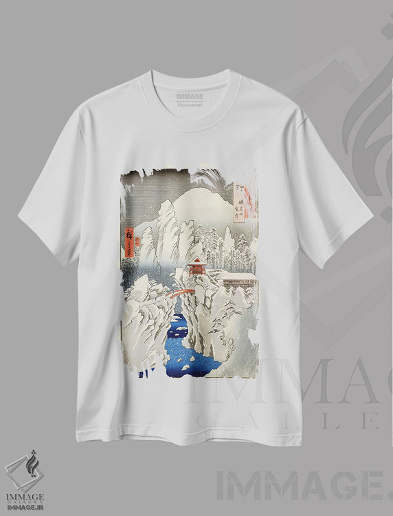 تیشرت طرح دار کوزوکه، هاروناسان ستچو، هنر فاخر کلاسیک اثر اوتاگاوا هیروشگه | فروشگاه ایماژ
