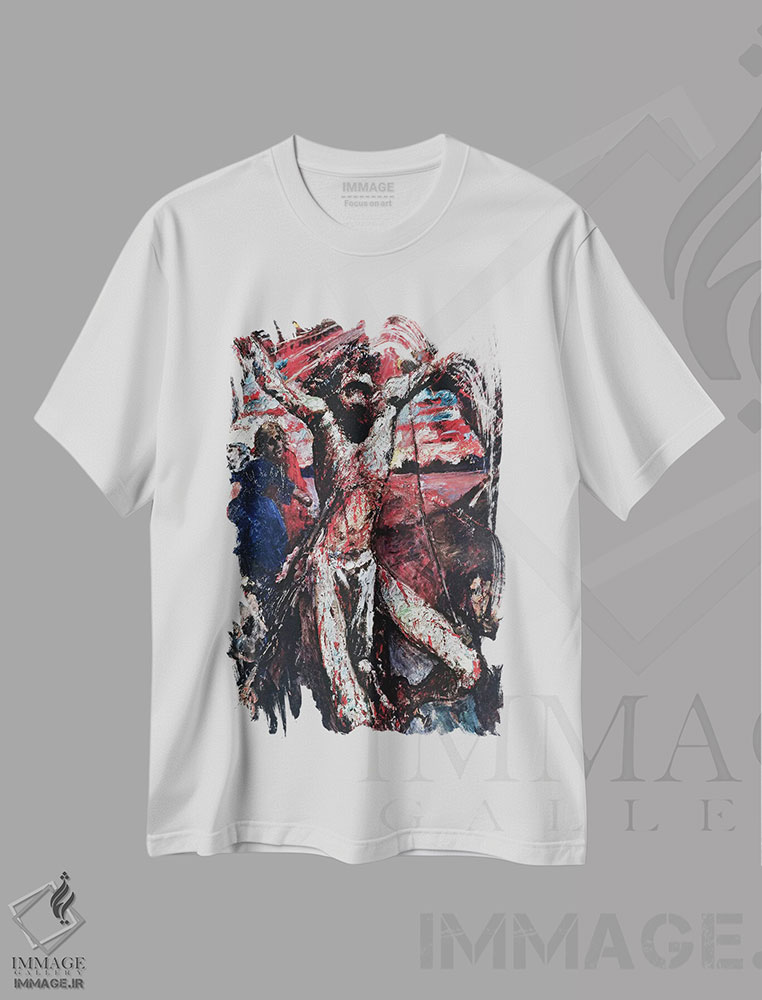 تیشرت طرح دار مسیح قرمز، ۱۹۲۲، هنر فاخر کلاسیک اثر لوویس کورینت | immage.ir