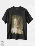 تیشرت طرح دار جزئیات سر و شانه، مادام دو پمپادور، هنر فاخر کلاسیک اثر فرانسوا بوشه | immage.ir