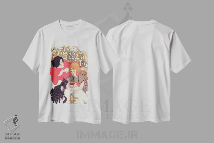 تیشرت طرح دار آثار تئوفیل الکساندر استِنلن - immage.ir