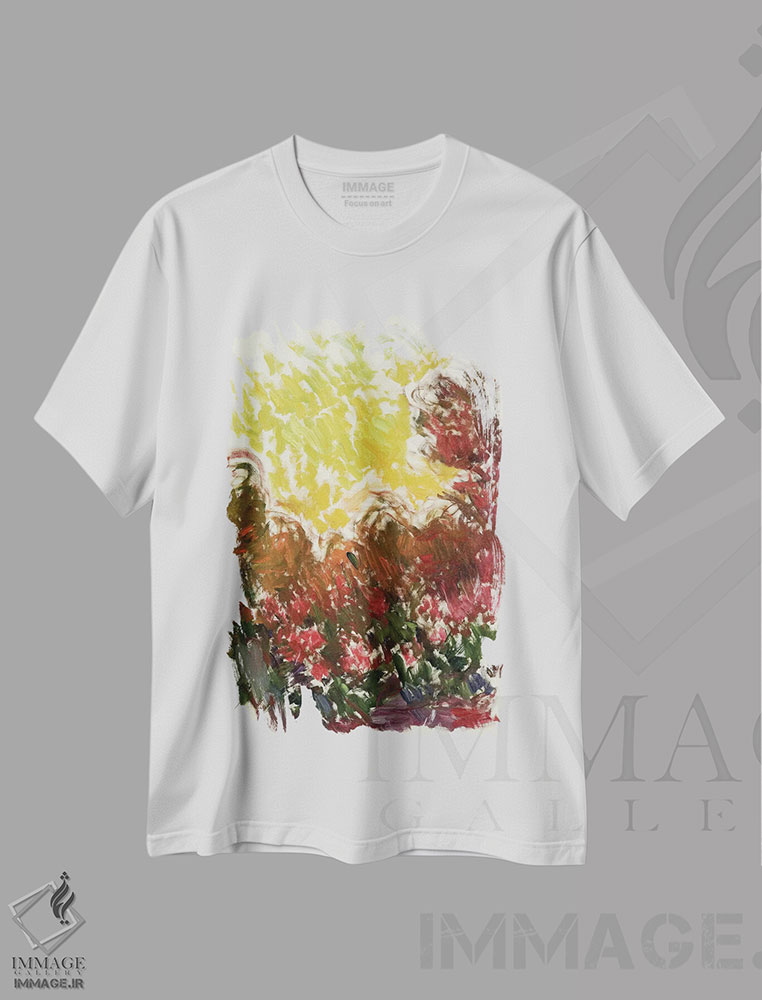 تیشرت طرح دار باغ در ژیورنی، ۱۹۲۲-۲۶، آبستره اثر کلود مونه | immage.ir