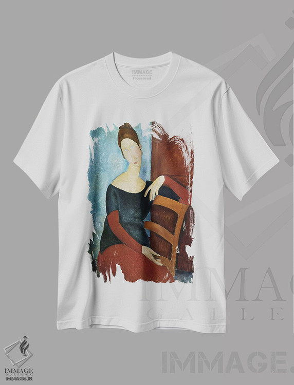 تیشرت طرح دار همسر هنرمند، هنر فاخر کلاسیک اثر آمادئو مودیلیانی | immage.ir
