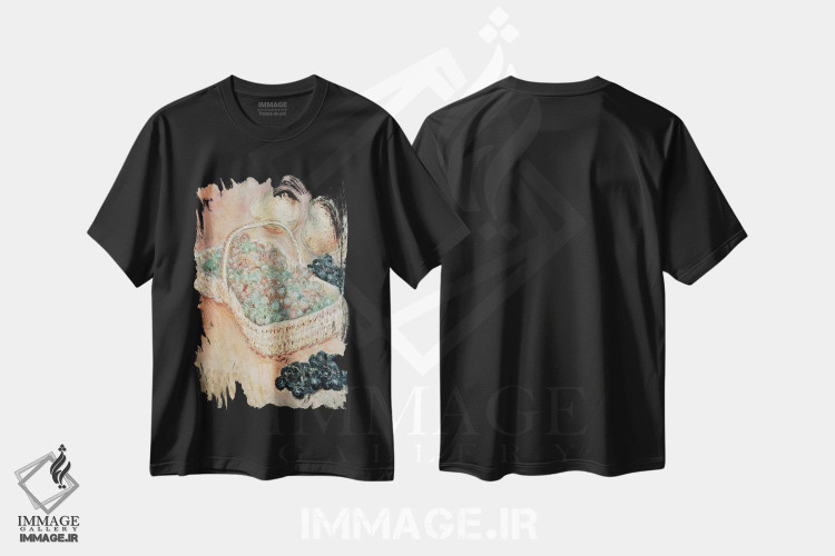 تیشرت طرح دار سبد انگور، ۱۸۸۴، هنر فاخر کلاسیک اثر کلود مونه | immage.ir