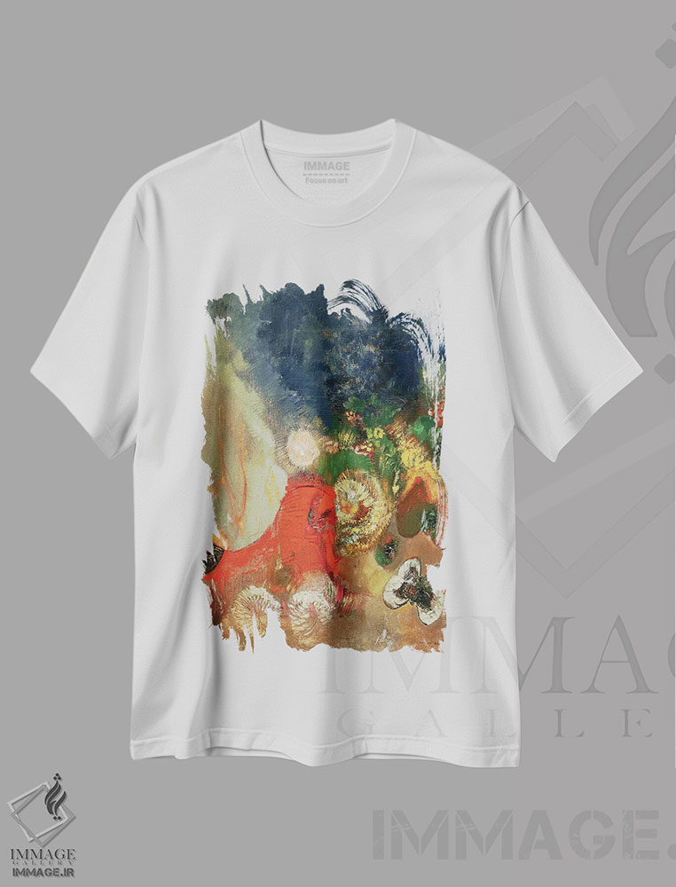 تیشرت طرح دار اسفینکس قرمز، حدود ۱۹۱۲ اثر اودیلو ردون | فروشگاه ایماژ