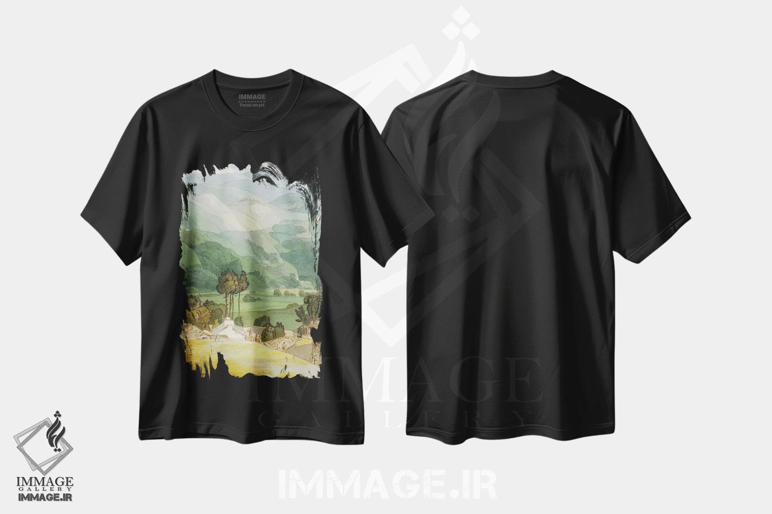 تیشرت طرح دار امبل ساید، ۱۷۸۶، هنر فاخر کلاسیک اثر فرانسیس تاون | immage.ir