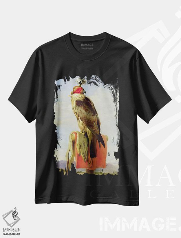 تیشرت طرح دار شاهین نقاب دار، هنر فاخر کلاسیک اثر سر ادوین لندسییر | فروشگاه ایماژ