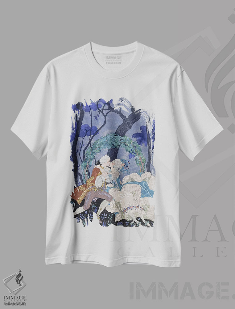 تیشرت طرح دار آثار جورج باربیه - فروشگاه ایماژ