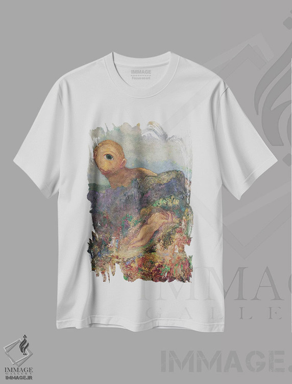 تیشرت طرح دار سیکلُوپ، حدود ۱۹۱۴، هنر فاخر کلاسیک اثر اودیلو ردون | فروشگاه ایماژ