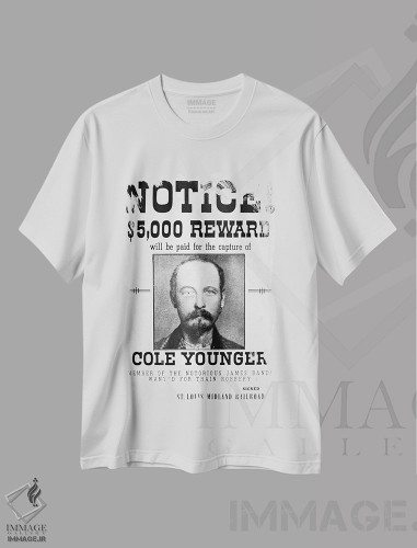 تیشرت طرح دار پوستر جایزه برای توماس کول یانگر، تایپوگرافی اثر مکتب آمریکایی | فروشگاه ایماژ