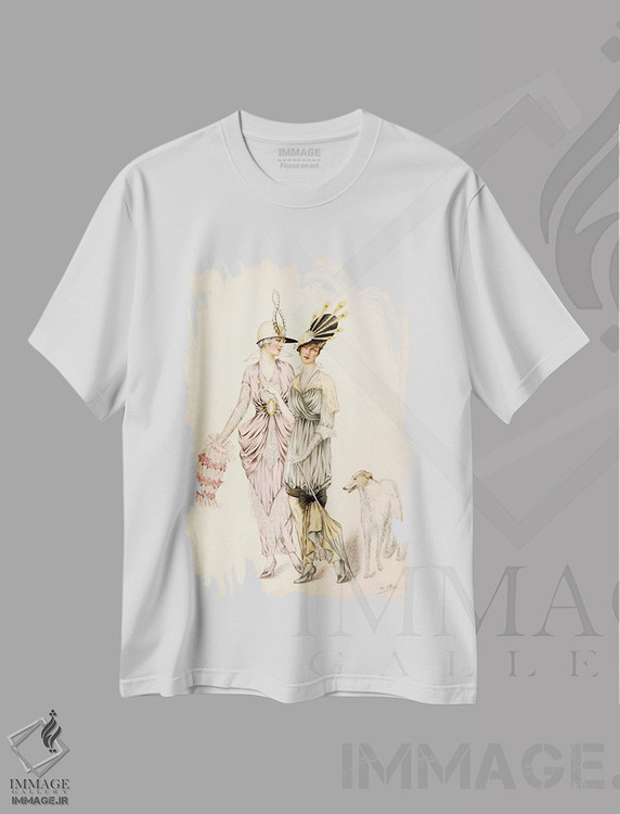 تیشرت طرح دار دو لباس برای مسابقات گودوود، حدود ۱۹۲۰، وینتیج و رترو اثر هنرمند ناشناس | immage.ir