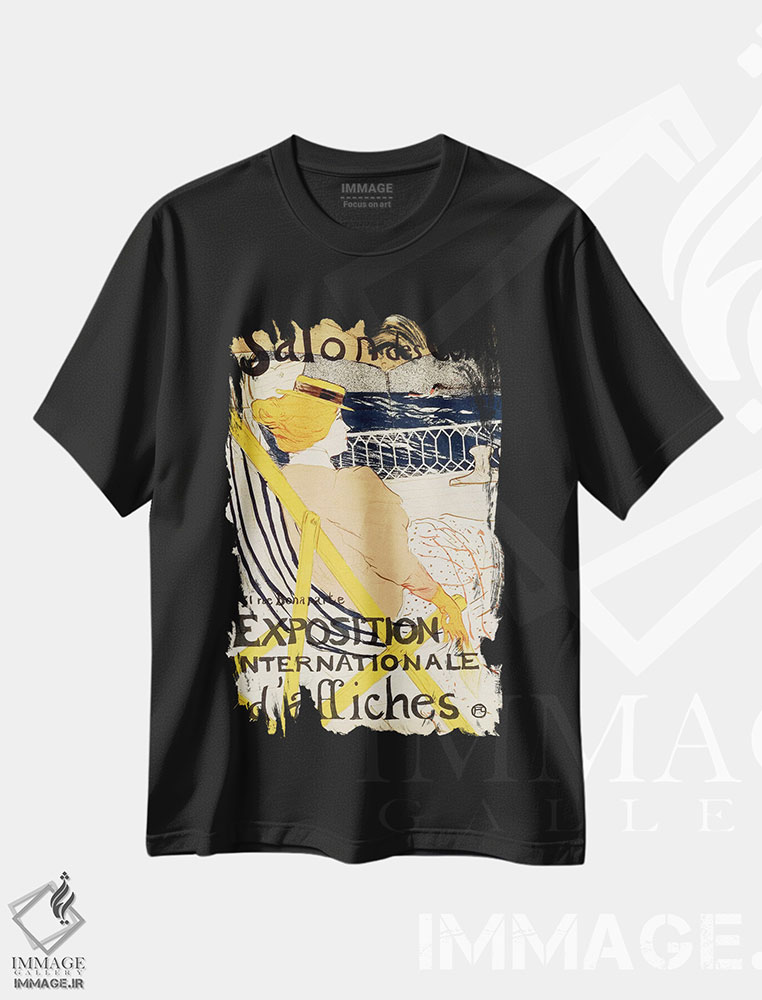 تیشرت طرح دار آثار آنری دو تولوز-لوترک - immage.ir