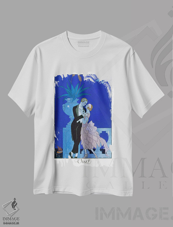 تیشرت طرح دار بله! ۱۹۲۱، آرت دکو اثر جورج باربیه | فروشگاه ایماژ