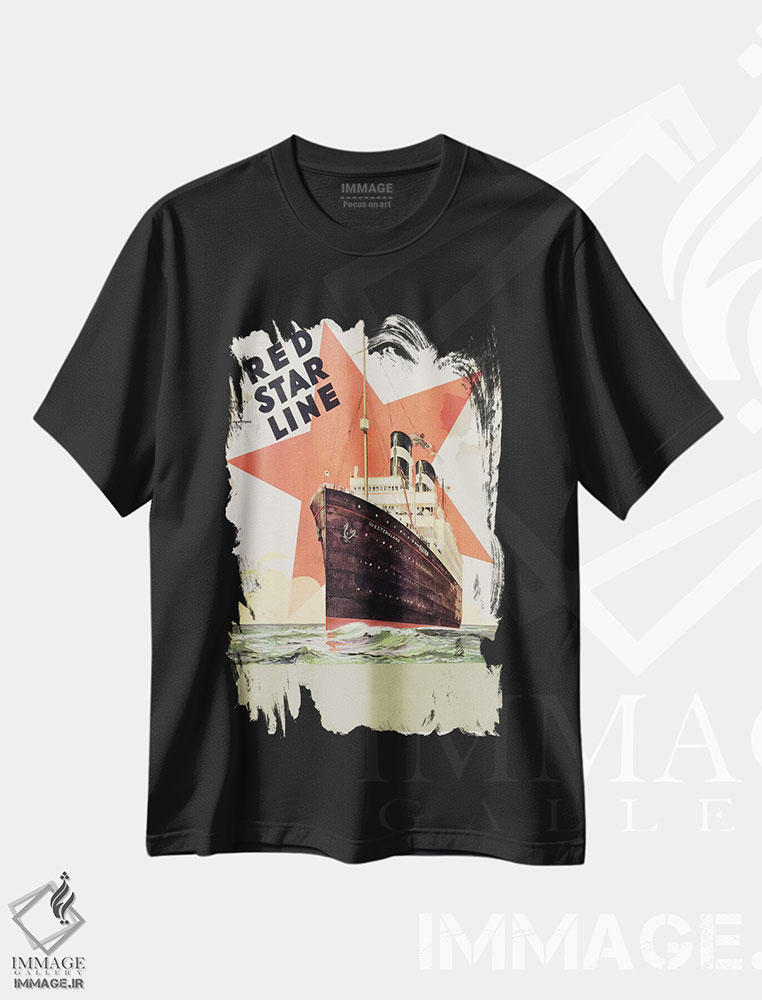 تیشرت طرح دار آثار مکتب بلژیک - فروشگاه ایماژ