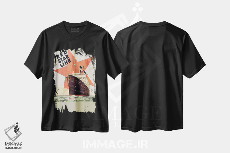 تیشرت طرح دار آثار مکتب بلژیک - فروشگاه ایماژ