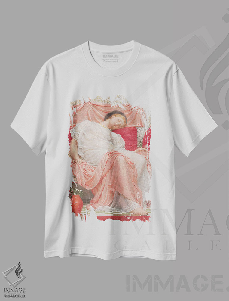 تیشرت طرح دار یاس، هنر فاخر کلاسیک اثر آلبرت ژوزف مور | فروشگاه ایماژ