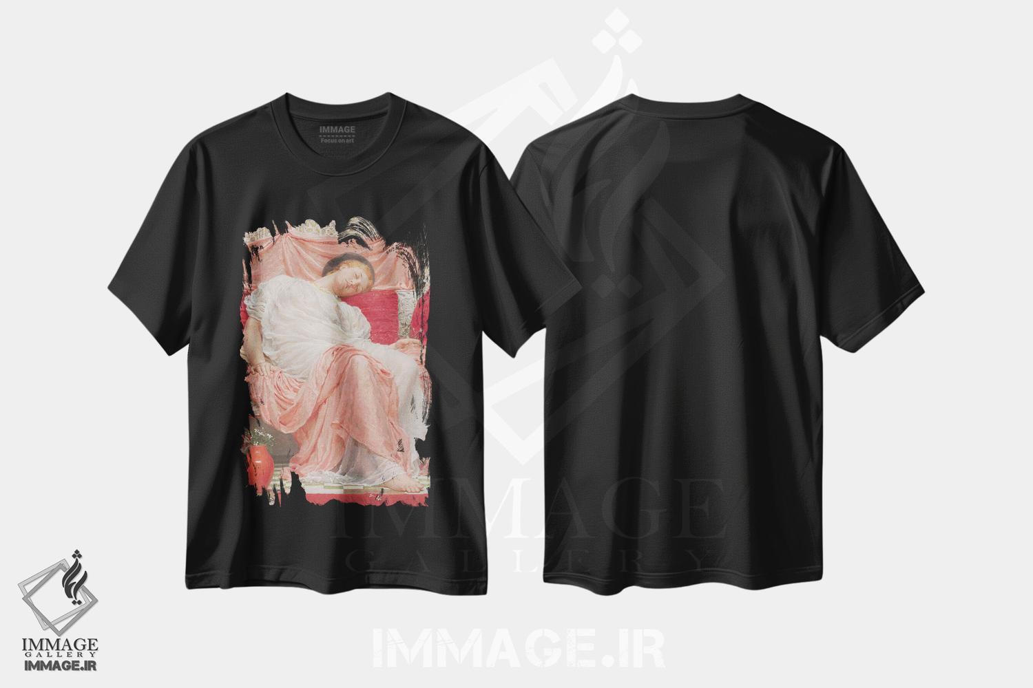 تیشرت طرح دار یاس، هنر فاخر کلاسیک اثر آلبرت ژوزف مور | immage.ir