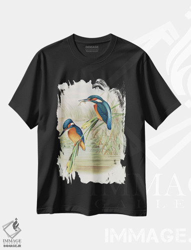 تیشرت طرح دار آثار جان گولد - immage.ir