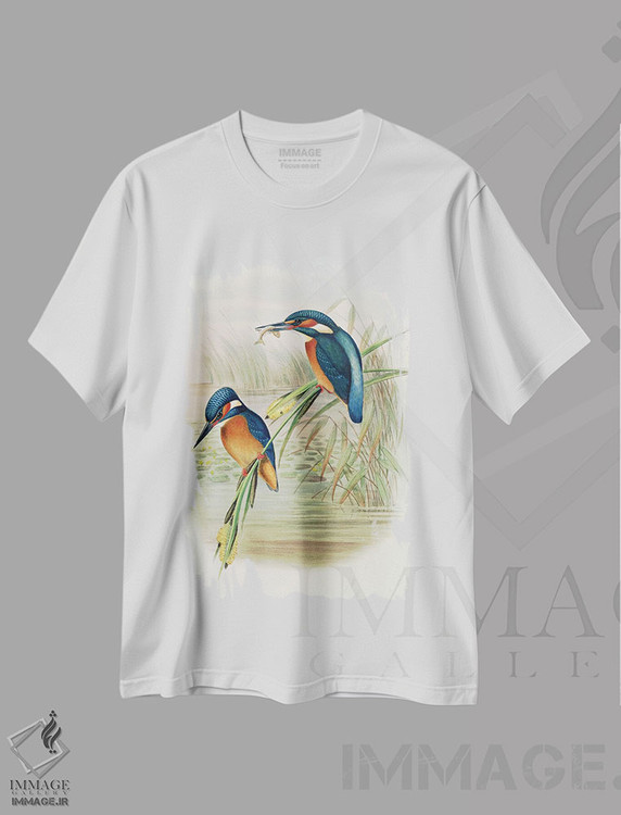 تیشرت طرح دار آثار جان گولد - فروشگاه ایماژ