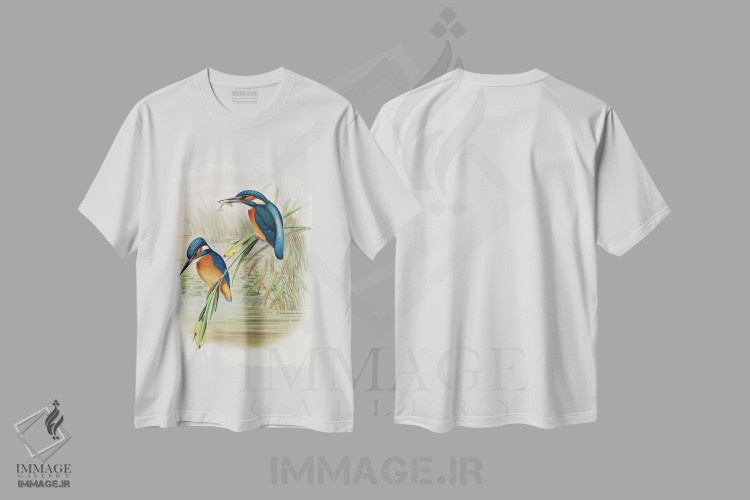 تیشرت طرح دار آثار جان گولد - فروشگاه ایماژ