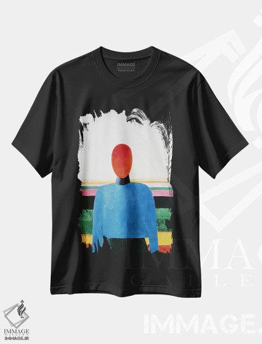 تیشرت طرح دار نیم تنهٔ زن، هنر فاخر کلاسیک اثر کازیمیر سویوروویچ مالویچ | فروشگاه ایماژ