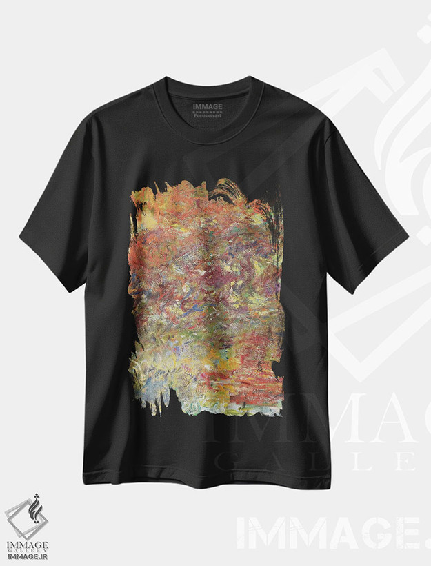 تیشرت طرح دار 1918-24,پل ژاپنی، ۱۹۱۸ تا ۱۹۲۴، آبستره اثر کلود مونه | فروشگاه ایماژ