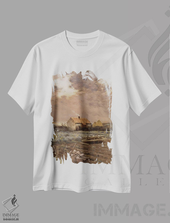 تیشرت طرح دار c.1880,منظره، حدود ۱۸۸۰، هنر فاخر کلاسیک اثر ژان شارل کازن | فروشگاه ایماژ