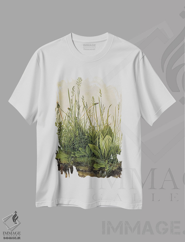 تیشرت طرح دار 1503,تکه چمن بزرگ، ۱۵۰۳، هنر فاخر کلاسیک اثر آلبریشت دورر | immage.ir