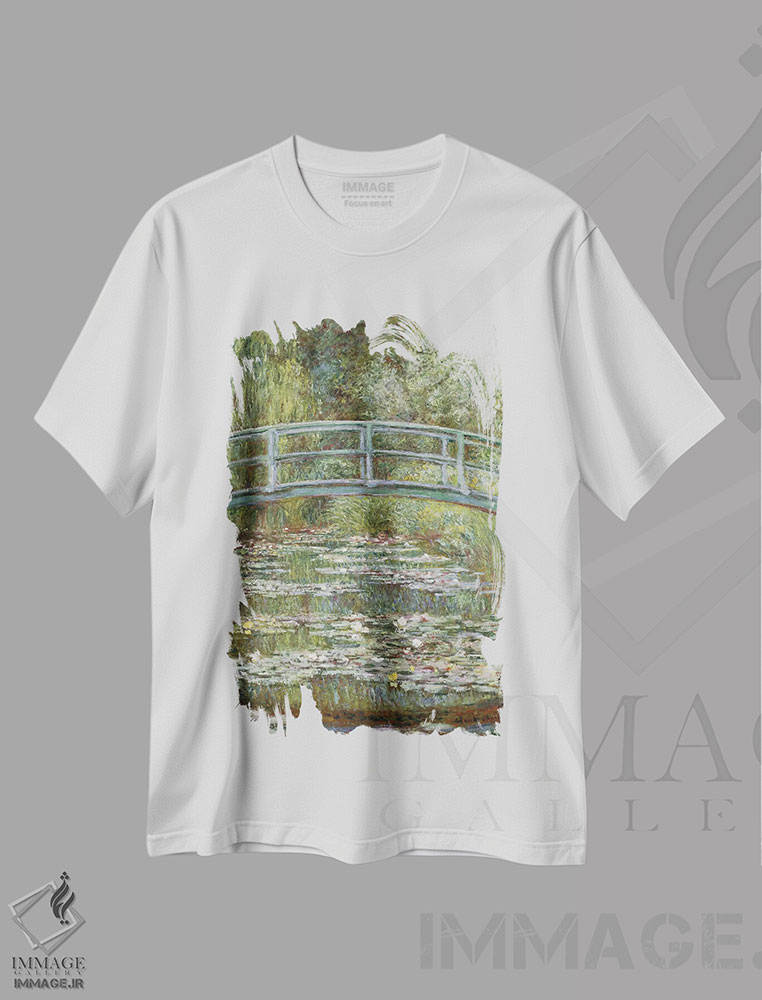 تیشرت طرح دار 1899,استخر نیلوفر آبی، ۱۸۹۹، هنر فاخر کلاسیک اثر کلود مونه | فروشگاه ایماژ